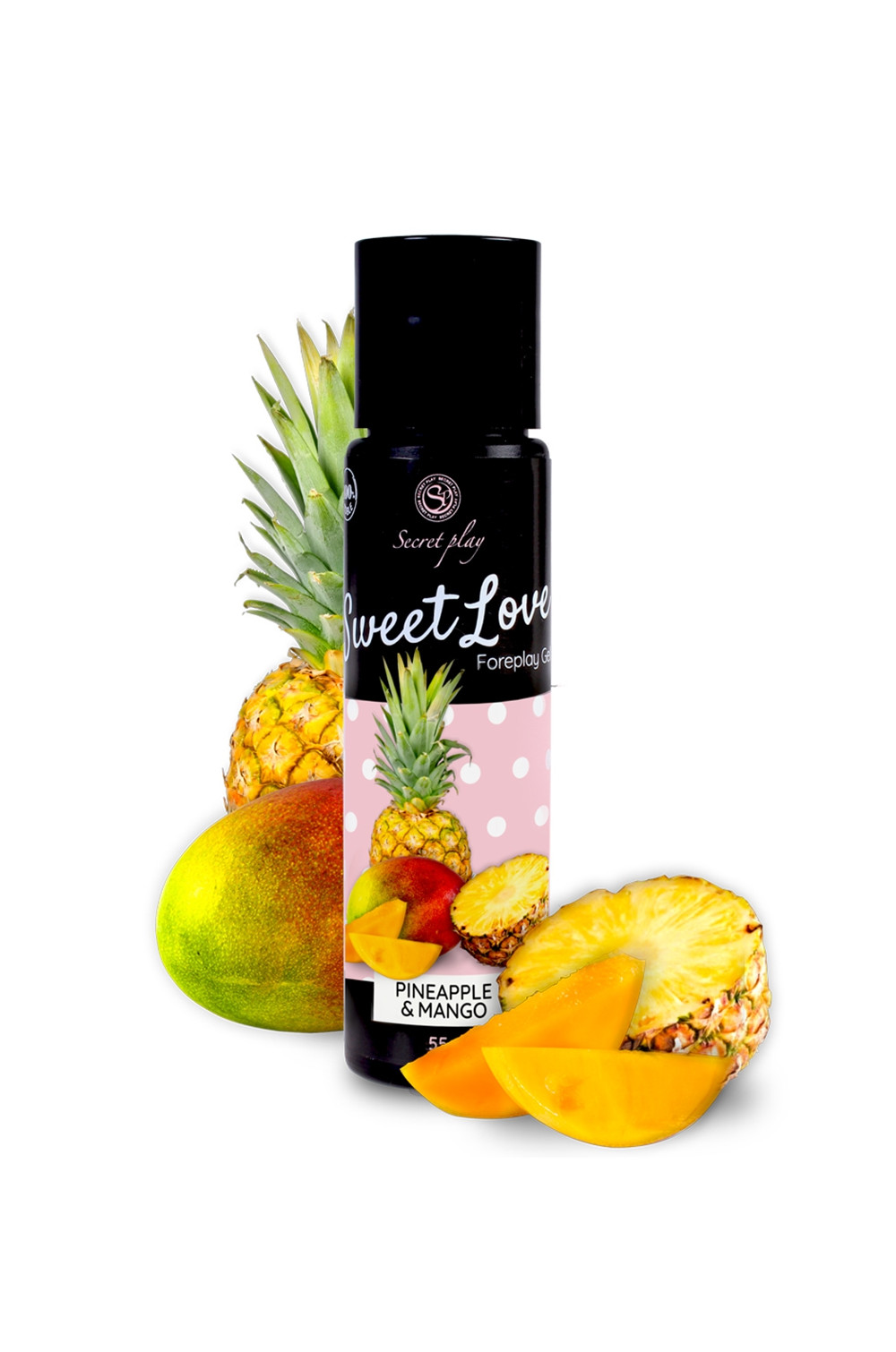 Lubrifiant comestible Ananas-Mangue - 60ml Lubrifiant comestible Ananas-Mangue - 60ml