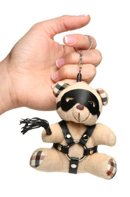 Porte-clés Teddy Bear BDSM avec martinet