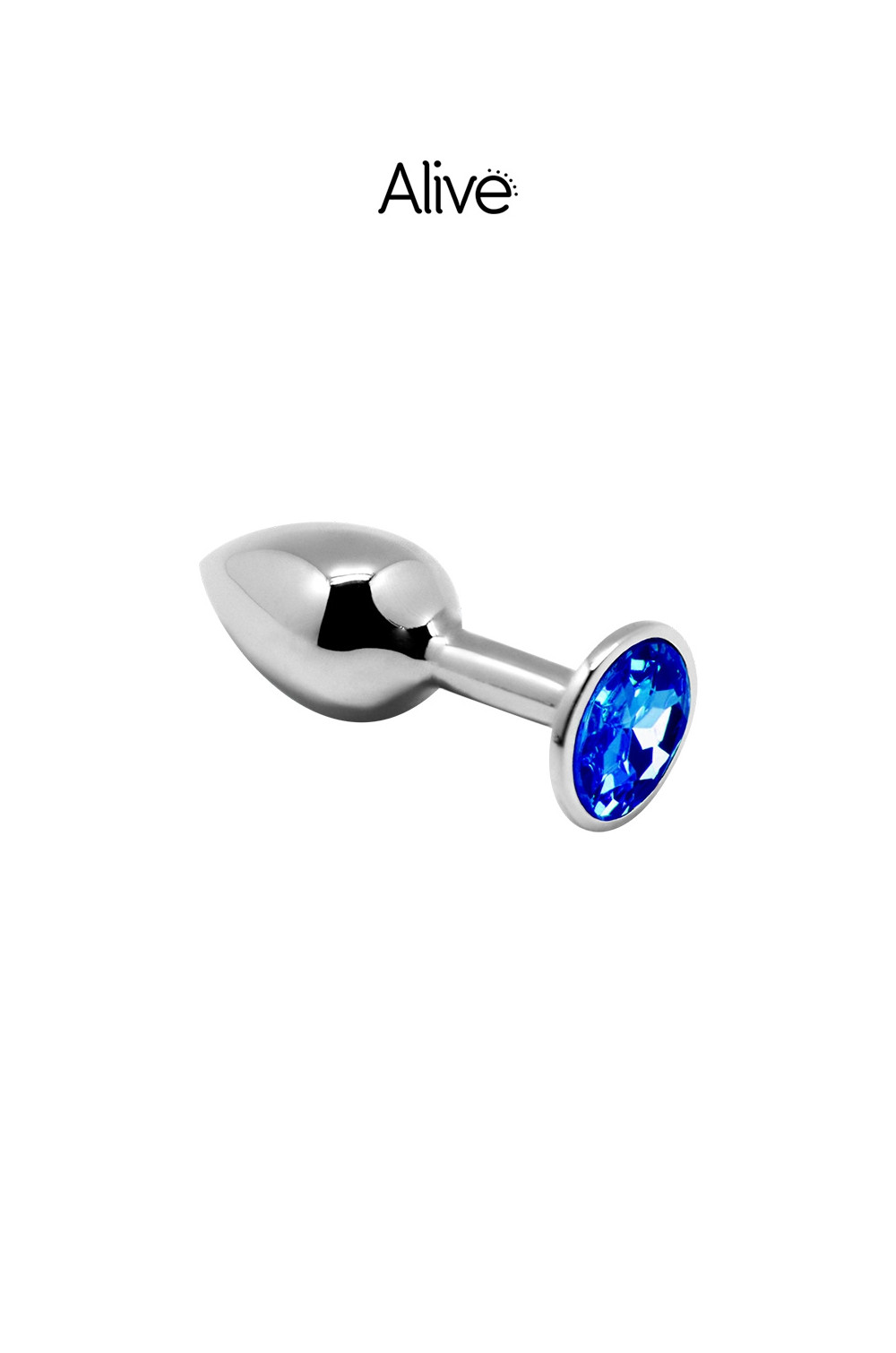Plug métal bijou bleu M - Alive Plug métal bijou bleu M - Alive