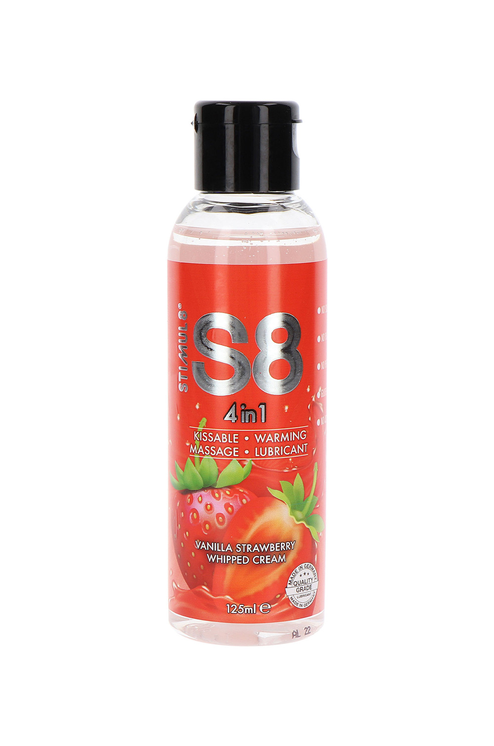 Lubrifiant S8 4 en 1 gout fraise 125ml Lubrifiant S8 4 en 1 gout fraise 125ml