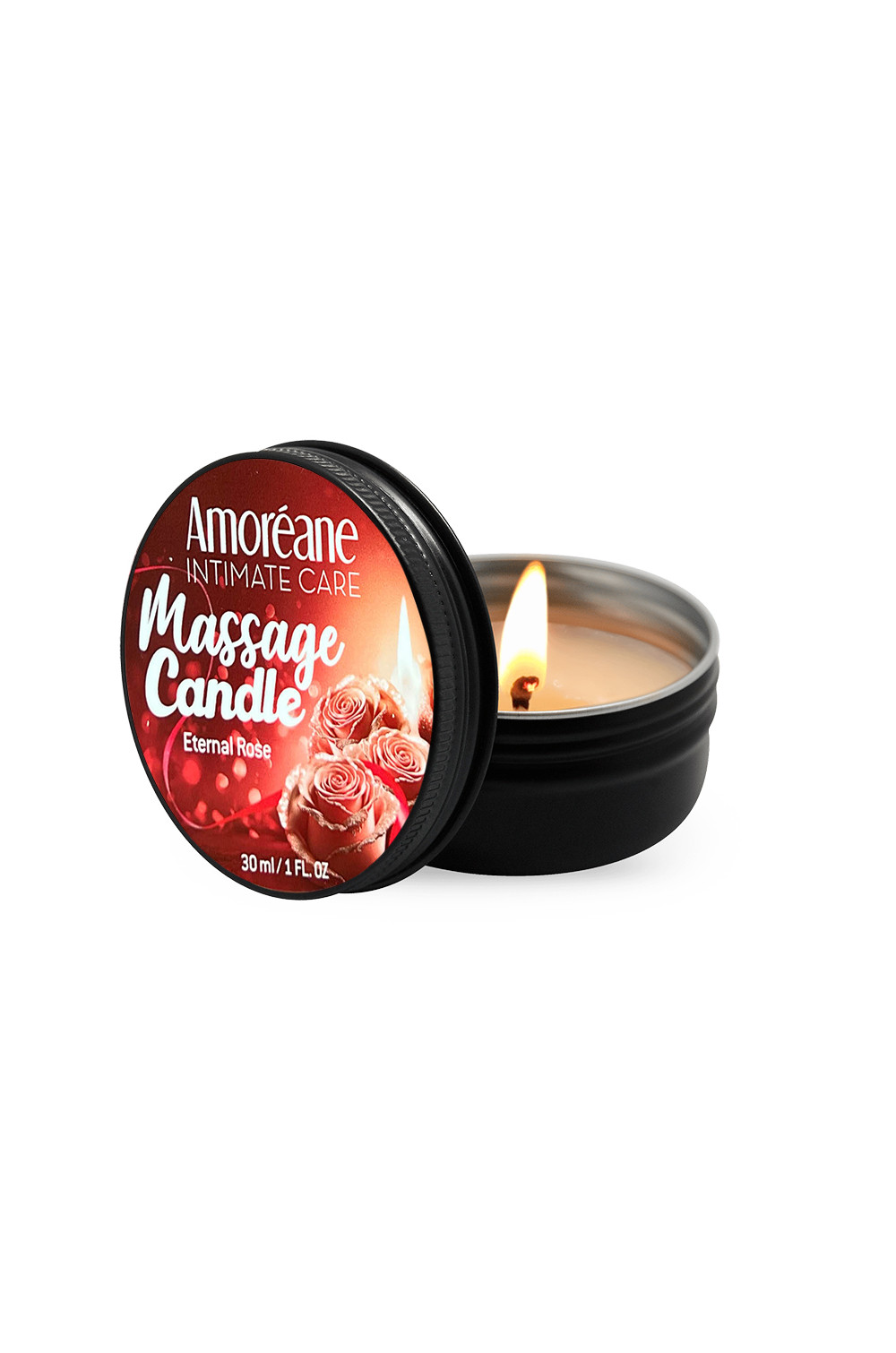 Bougie de massage Rose - Amoreane Bougie de massage Rose - Amoreane