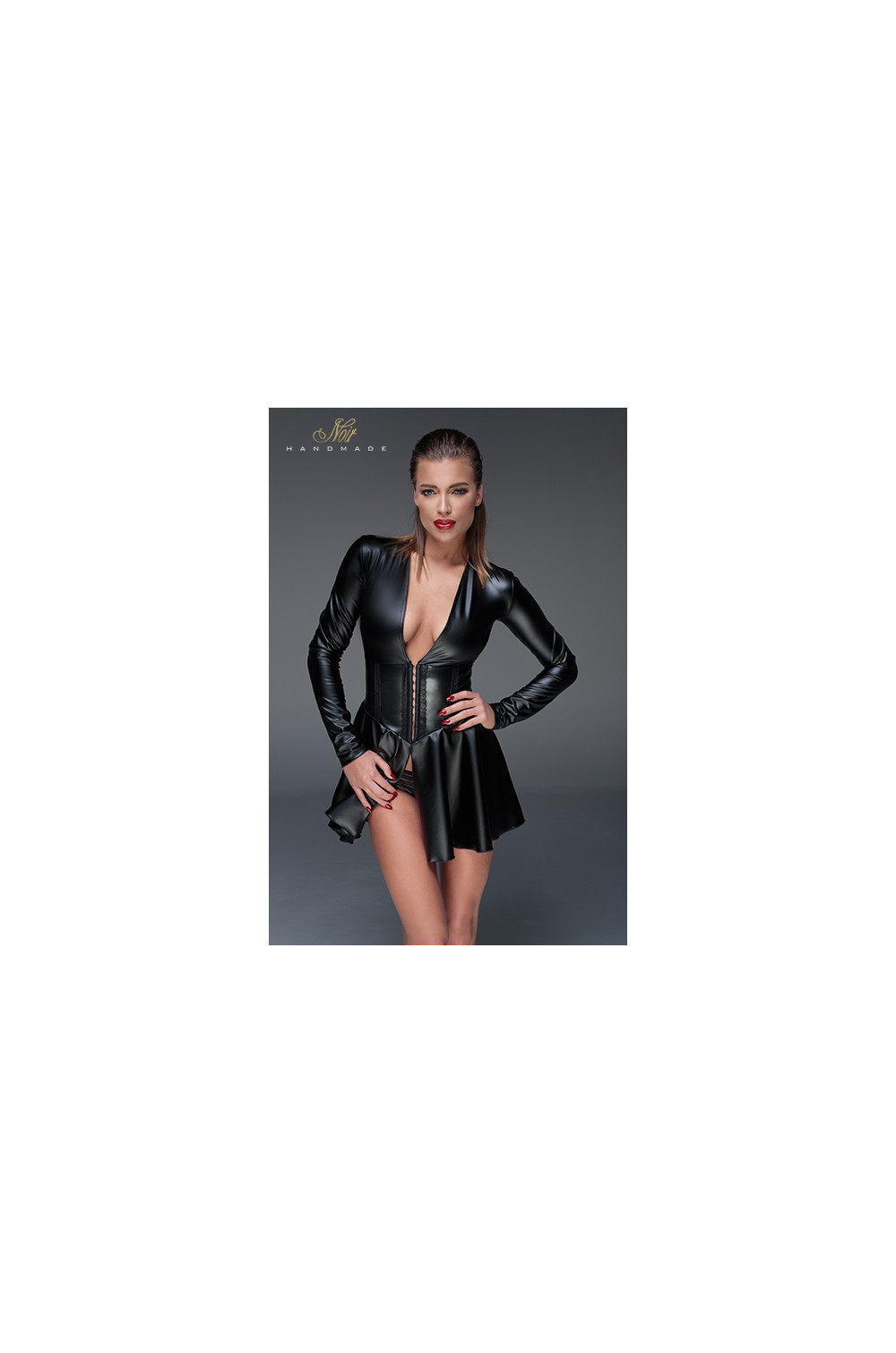 Minirobe corset wet look F154 Minirobe corset wet look F154