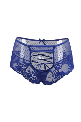 Tanga sexy bleu à laçage