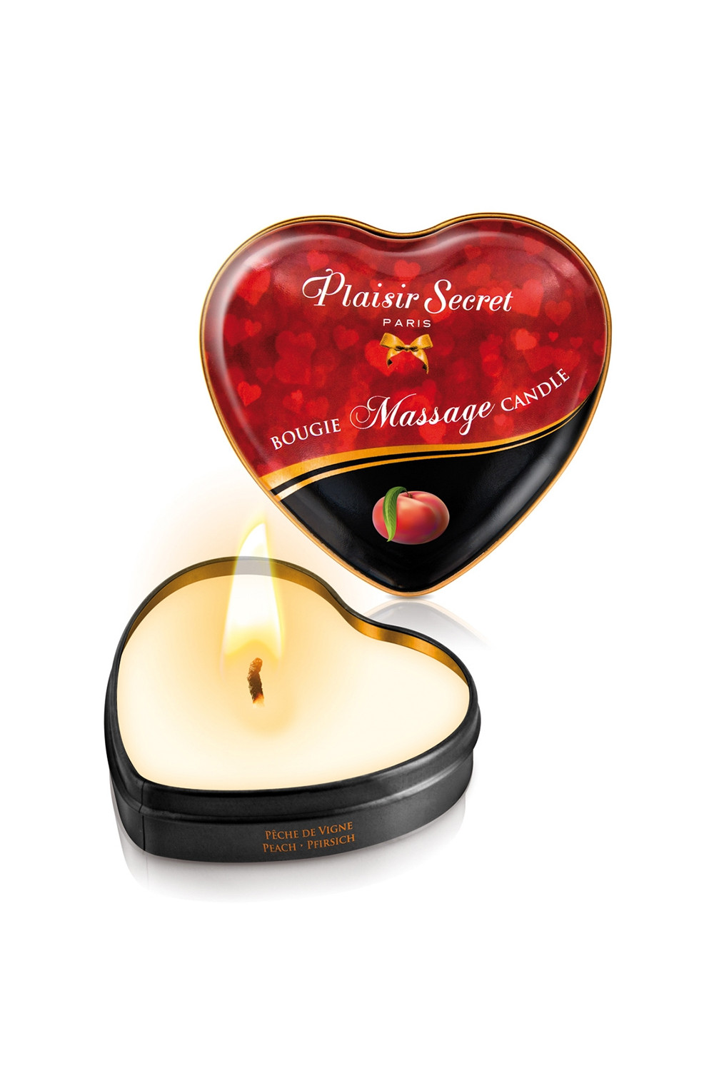 Mini bougie de massage Pêche de vigne Mini bougie de massage Pêche de vigne