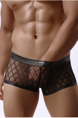 Boxer noir transparent