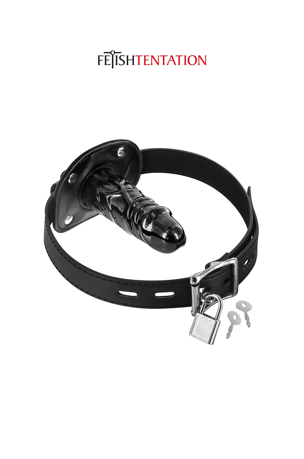 Bâillon avec gode interne - Fetish Tentation Bâillon avec gode interne - Fetish Tentation