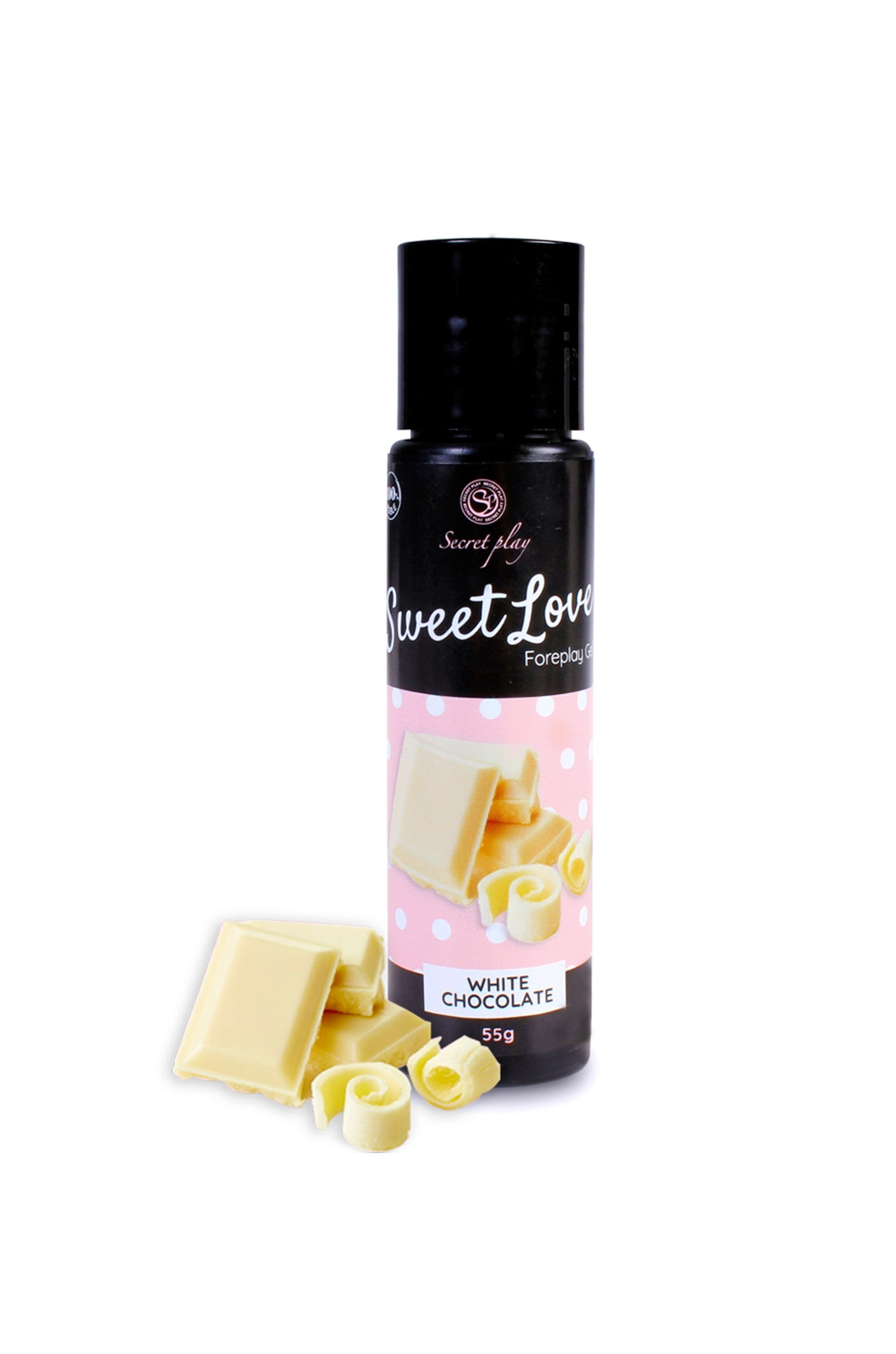Lubrifiant comestible chocolat blanc - 60ml Lubrifiant comestible chocolat blanc - 60ml