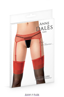 Porte-jarretelles rouge Penelope - Anne d'Alès