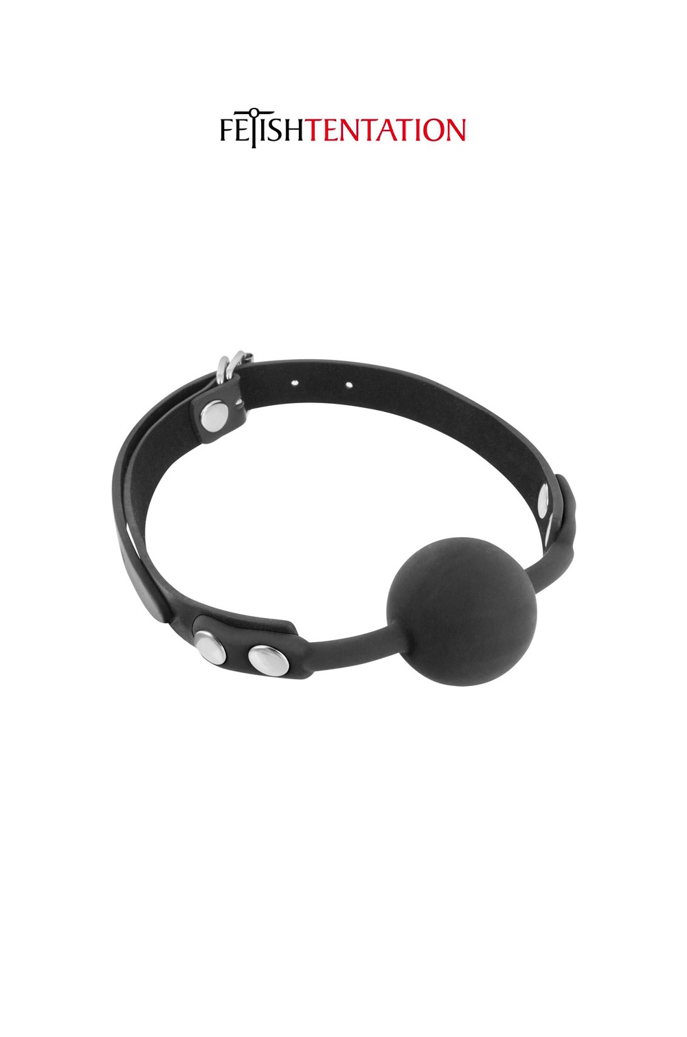 Baillon boule noir - Fetish Tentation Baillon boule noir - Fetish Tentation