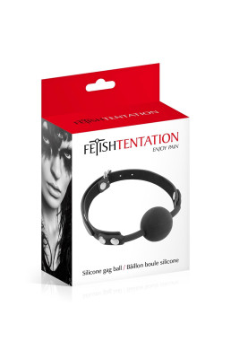 Baillon boule noir - Fetish Tentation