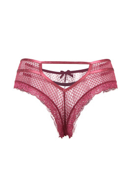 Tanga bordeaux dentelle - Paris Hollywood