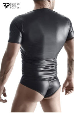 T-shirt wetlook noir - Regnes