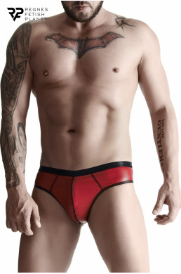 Slip rouge wetlook - Regnes