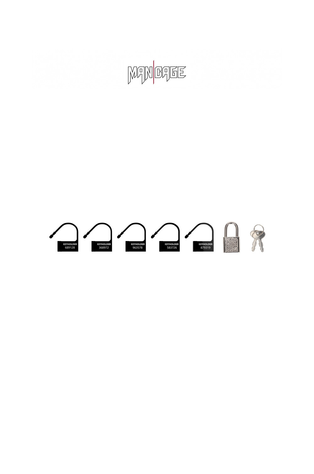 6 Cadenas noir - Mancage 6 Cadenas noir - Mancage