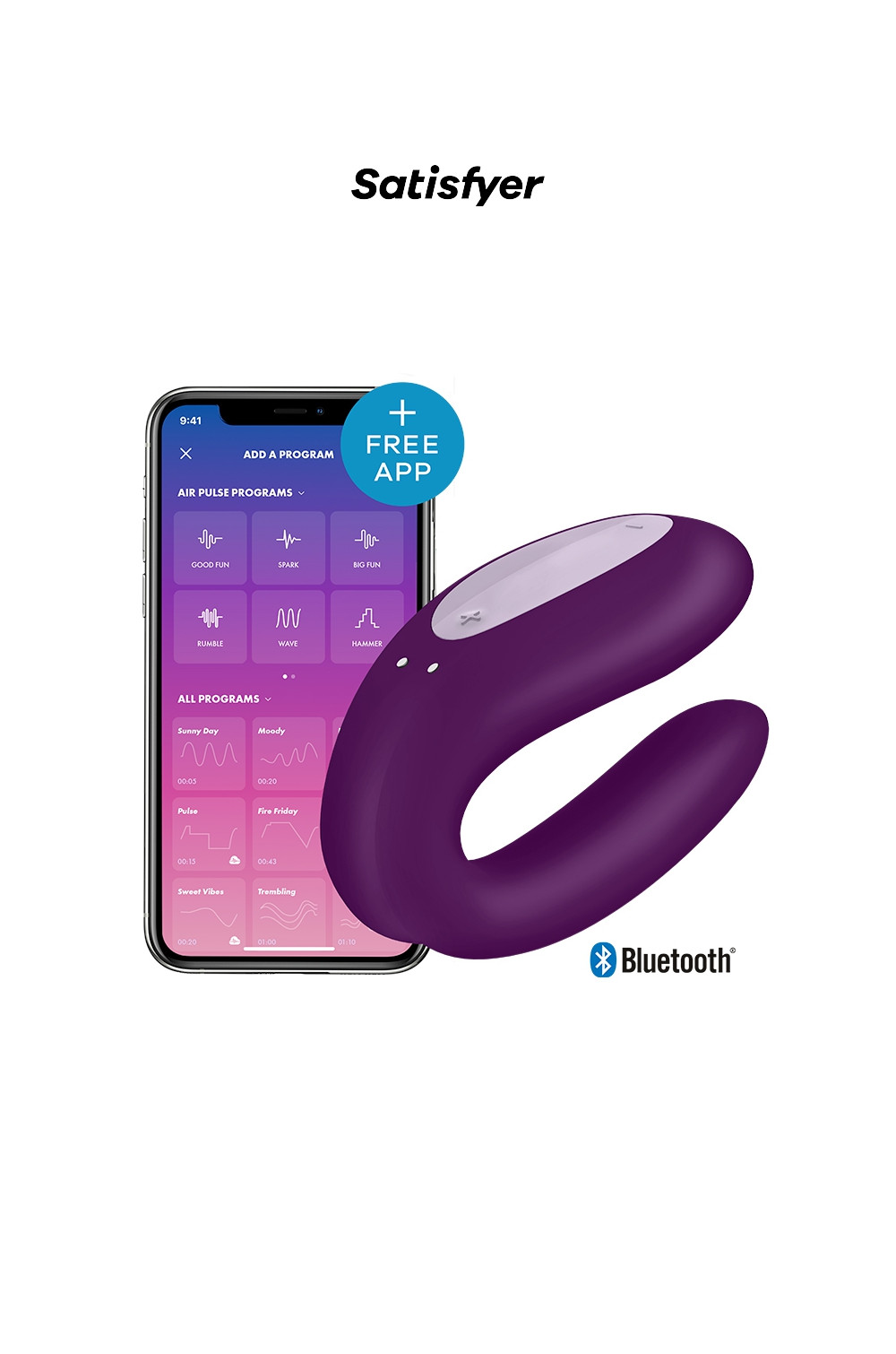 Stimulateur Double Joy violet - Satisfyer Stimulateur Double Joy violet - Satisfyer