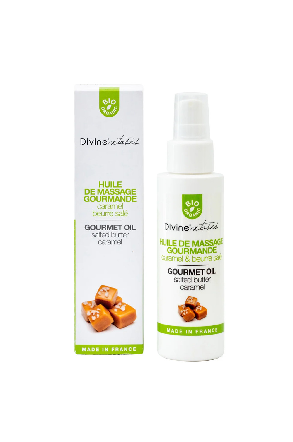 Huile de massage gourmande BIO Caramel Huile de massage gourmande BIO Caramel