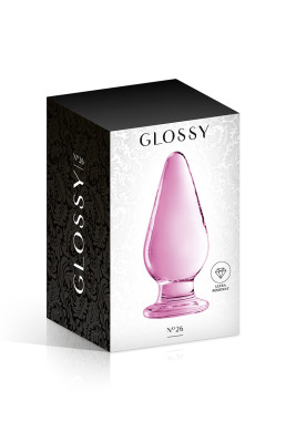Plug anal verre Glossy Toys n° 26 Pink