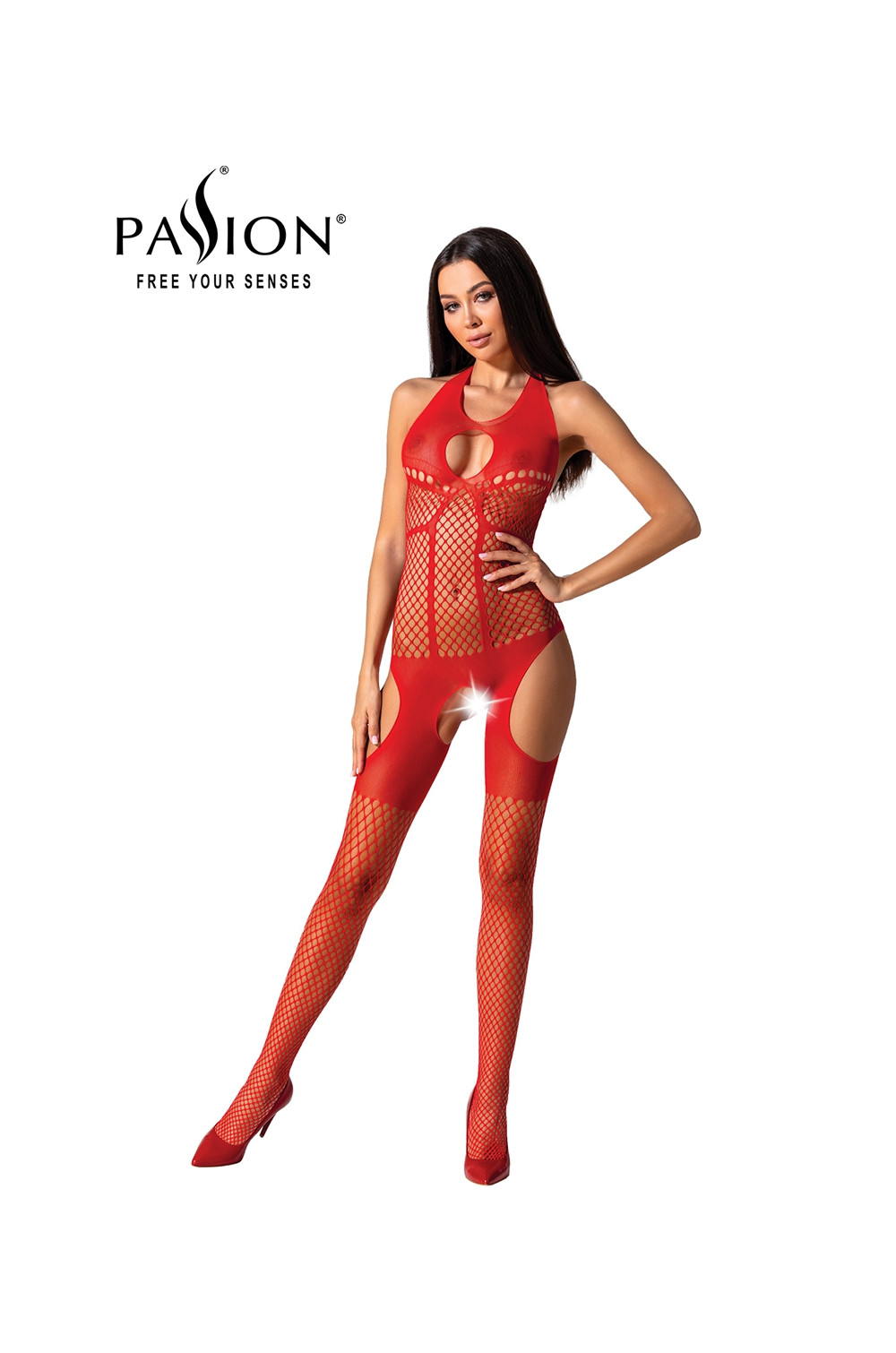 Combinaison résille BS079 - Rouge Combinaison résille BS079 - Rouge