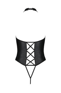 Body ouvert faux cuir Nancy - Passion
