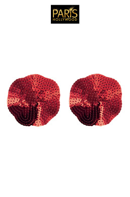 Nipples rouges sequin - Paris Hollywood