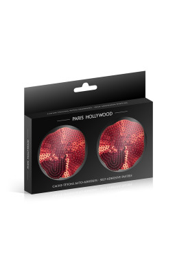 Nipples rouges sequin - Paris Hollywood