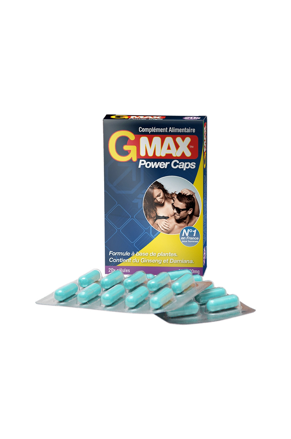 G-Max Power Caps Homme (20 gélules) G-Max Power Caps Homme (20 gélules)