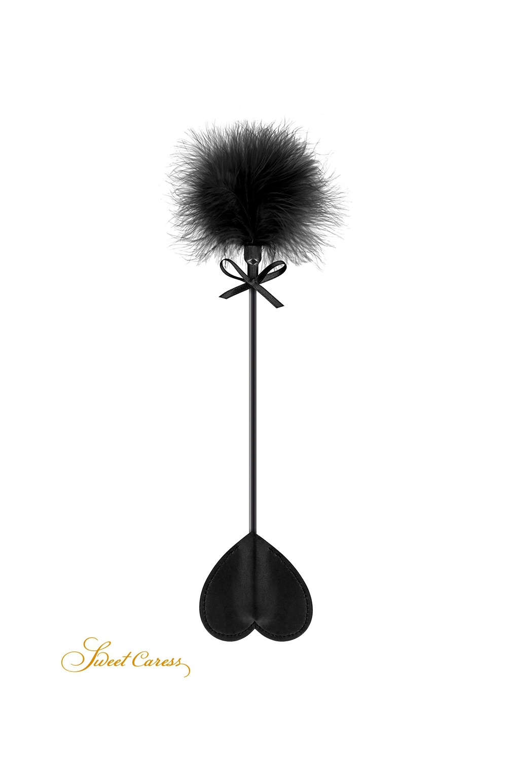 Tapette coeur avec pompon noir - Sweet Caress Tapette coeur avec pompon noir - Sweet Caress