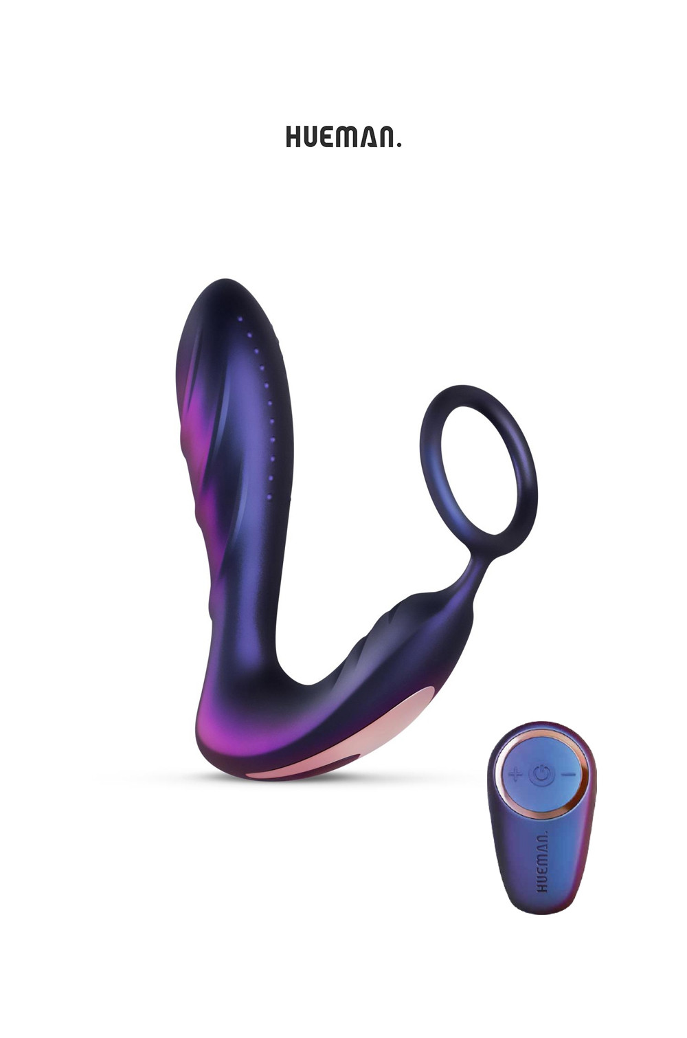 Plug vibrant et cockring Black Hole - Hueman Plug vibrant et cockring Black Hole - Hueman
