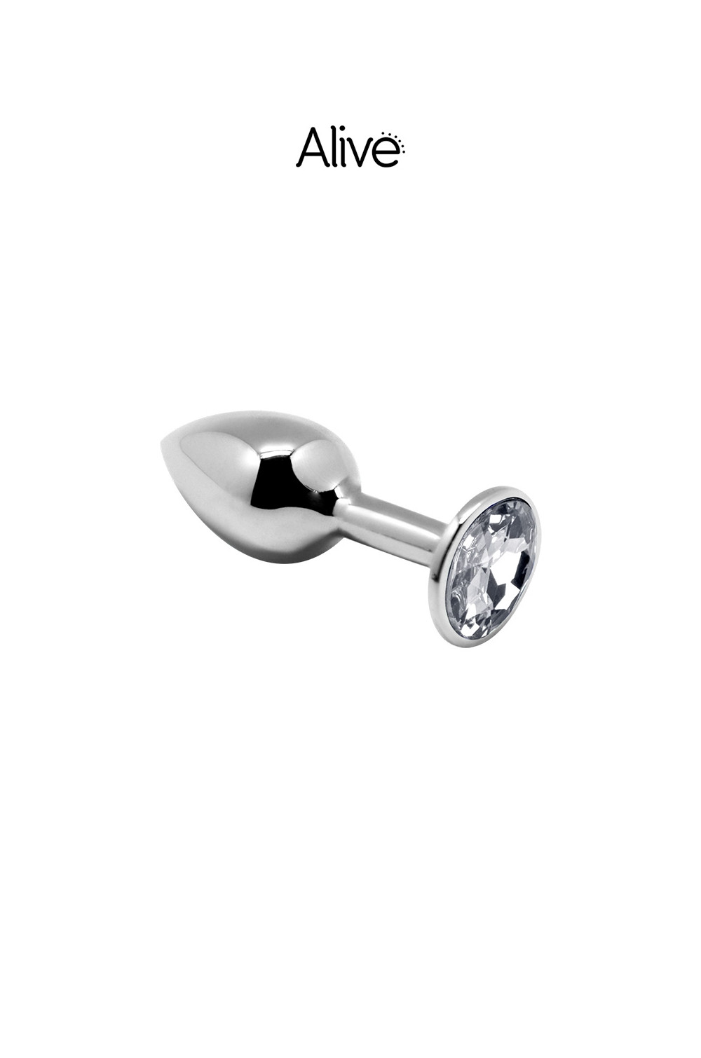 Plug métal bijou transparent M - Alive Plug métal bijou transparent M - Alive