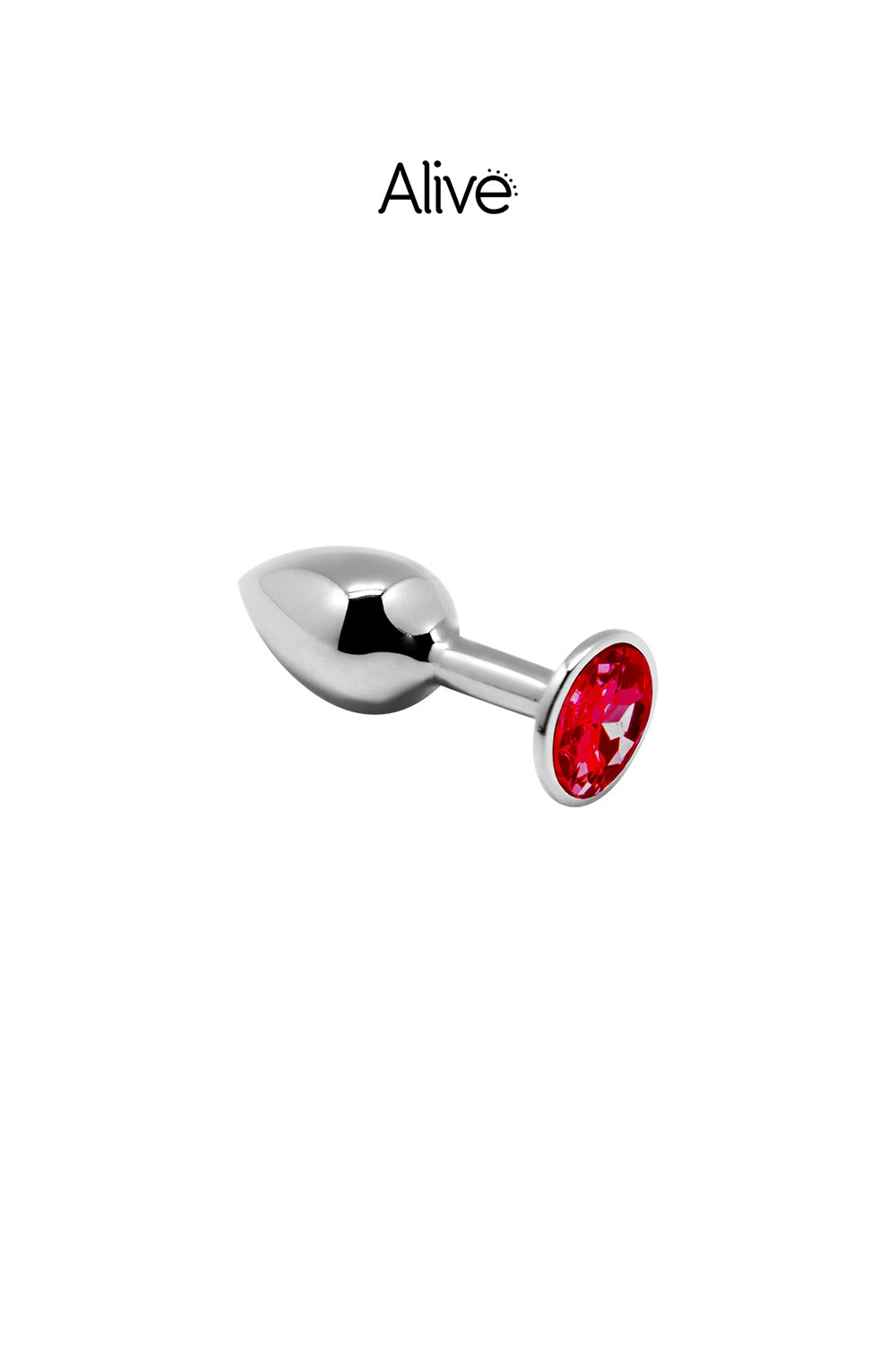 Plug métal bijou rouge S - Alive Plug métal bijou rouge S - Alive
