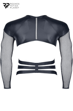 T-shirt harnais wetlook et maille - Regnes