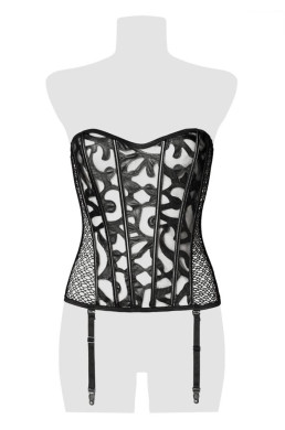 Corset bustier à jarretelles - Grey Velvet
