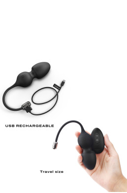 Love balls télécommandées noires - Dorcel