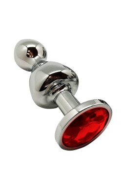 Plug bijou Lollypop rouge M - Wooomy