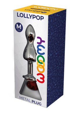 Plug bijou Lollypop rouge M - Wooomy