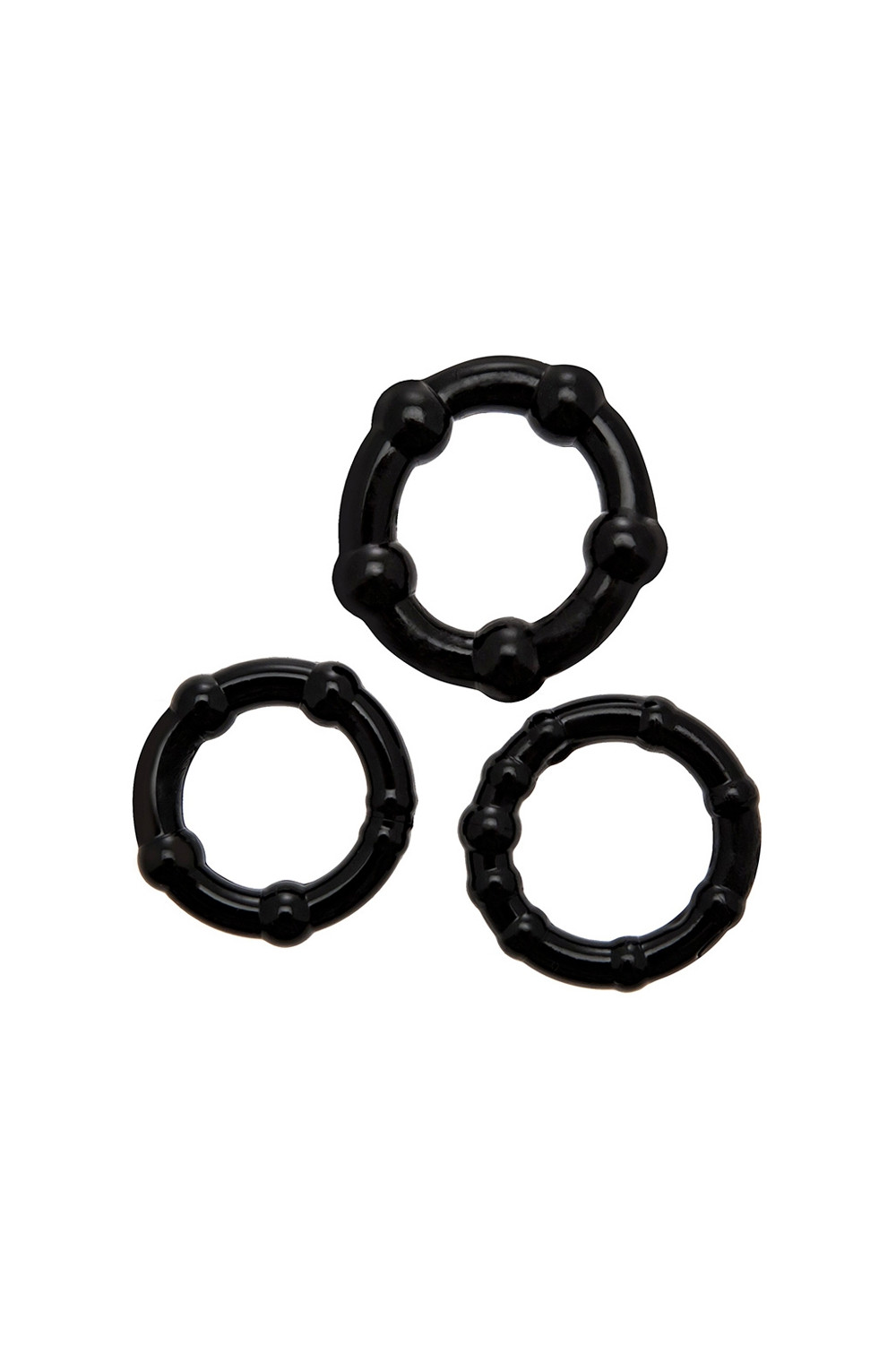 Set 3 Cockrings noir Babooom - Wooomy Set 3 Cockrings noir Babooom - Wooomy