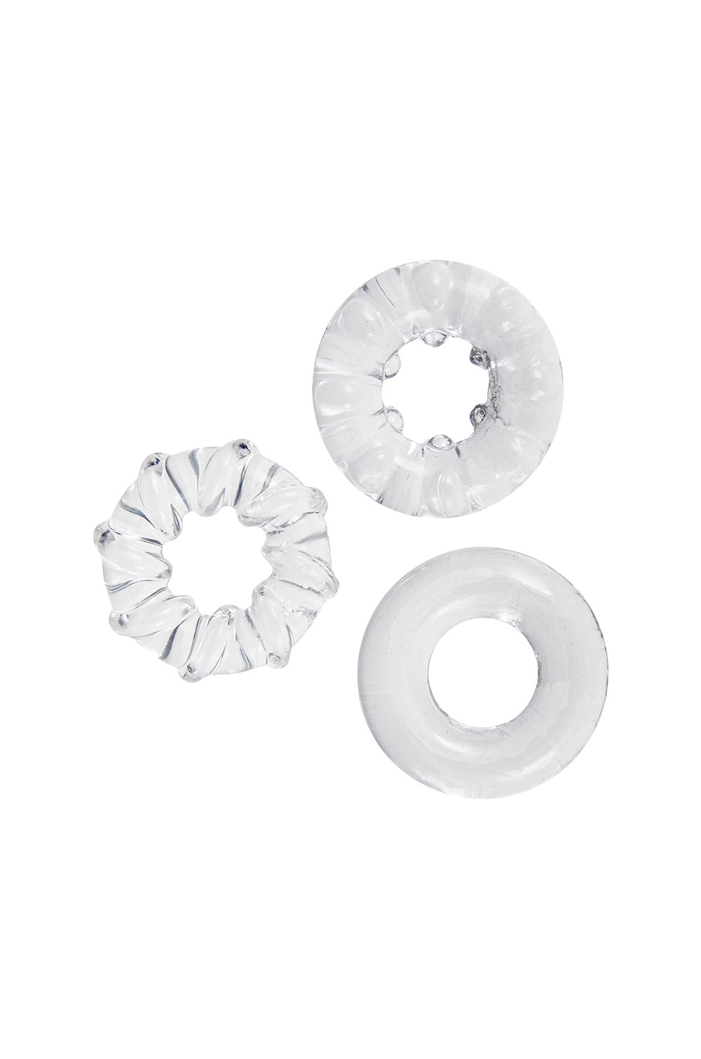 3 cockrings transparents - Litolu 3 cockrings transparents - Litolu