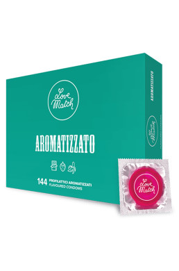 144 préservatifs aromatisés Love Match