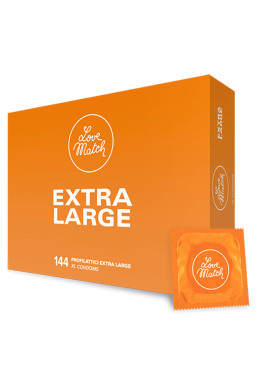 144 préservatifs extra-large Love Match