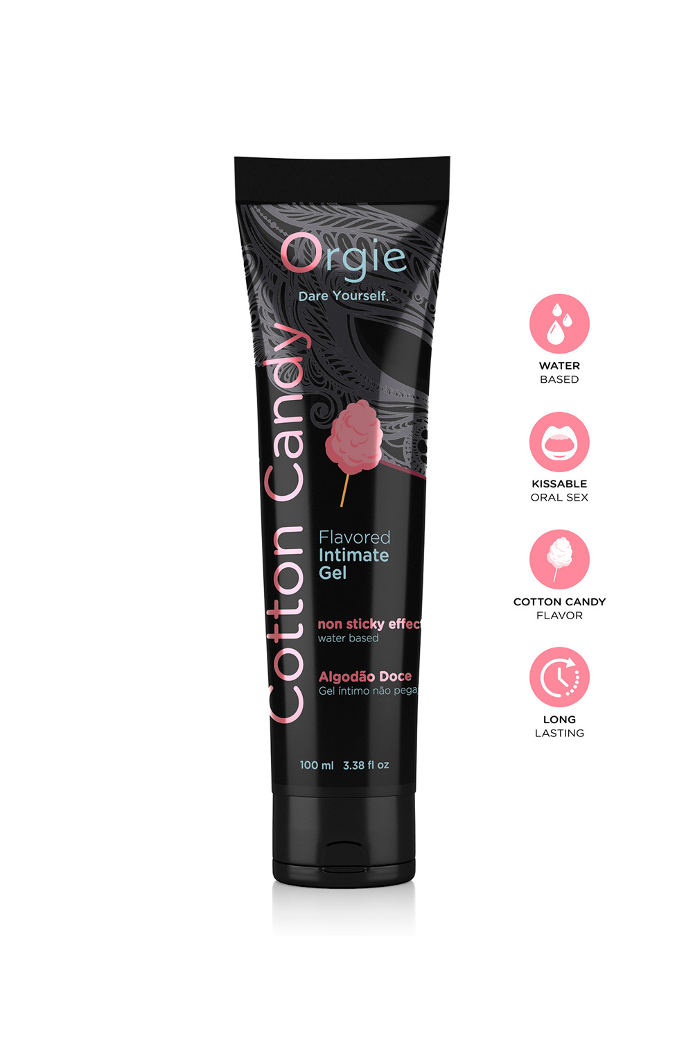 Lubrifiant eau Lube Tube Barbe à papa 100ml Lubrifiant eau Lube Tube Barbe à papa 100ml
