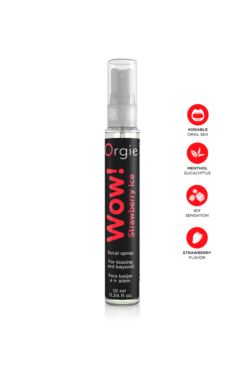 Spray buccal excitant Wow menthol fraise glaçé Spray buccal excitant Wow menthol fraise glaçé