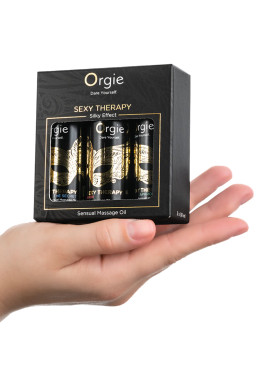 Coffret 3 huiles de massage sensuel Sexy Therapy Collection