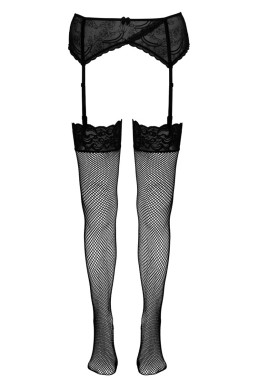 Bas résille noir - Cotelli Legwear