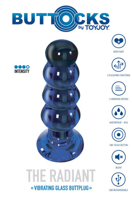 Plug vibrant en verre The Radiant