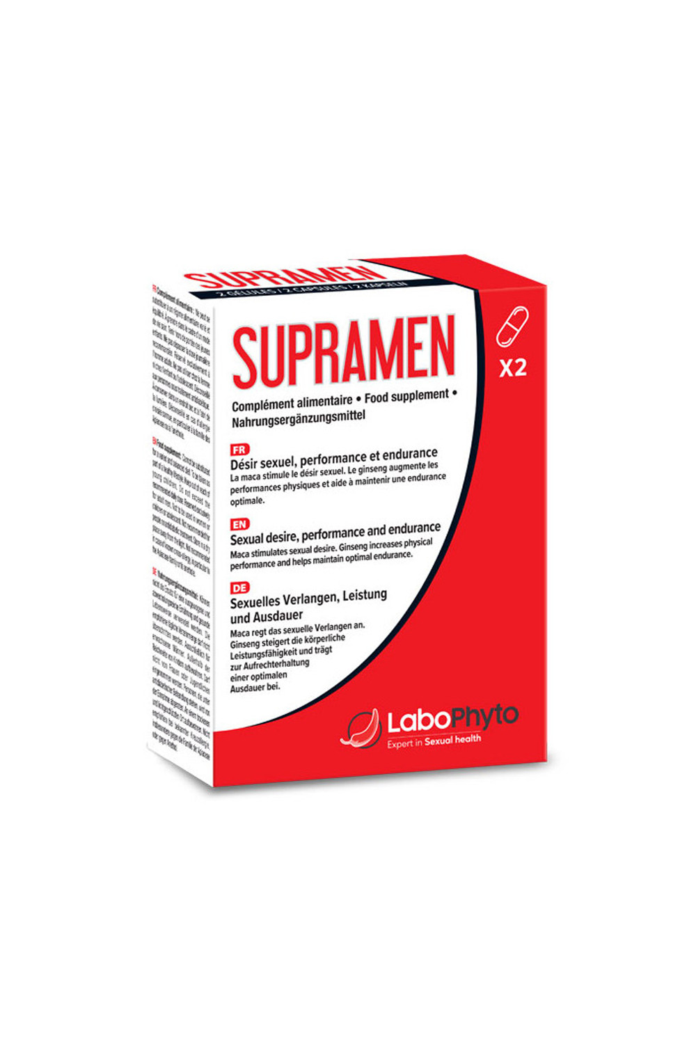 Supramen (2 gélules) - Aphrodisiaque Supramen (2 gélules) - Aphrodisiaque