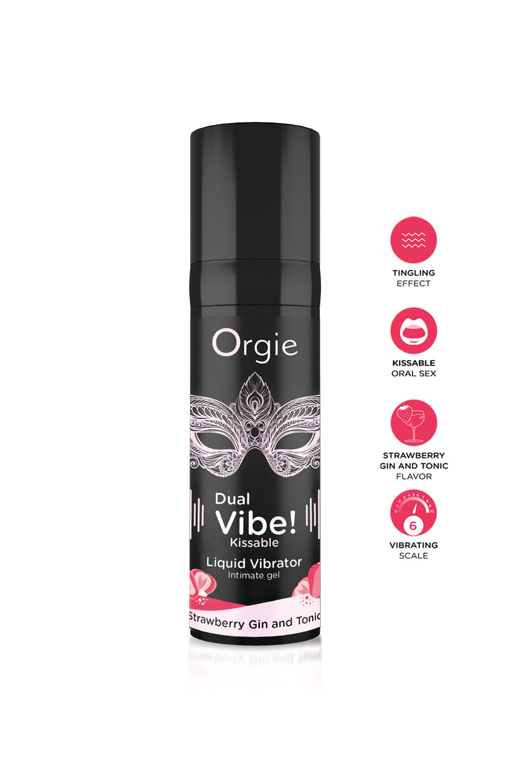 Gel d'excitation Dual Vibe Strawberry Gin Tonic Liquid Vibrator Gel d'excitation Dual Vibe Strawberry Gin Tonic Liquid Vibrator