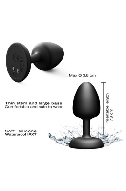 Plug anal vibrant télécommandé Geisha Plug Infinite M - Dorcel