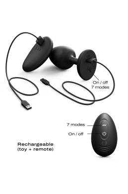 Plug anal vibrant télécommandé Geisha Plug Infinite M - Dorcel