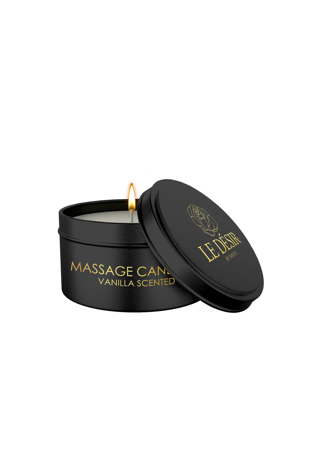 Bougie de massage érotique vanille 100g - Le Désir Bougie de massage érotique vanille 100g - Le Désir