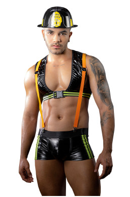 Costume pompier sexy 4 pièces - J Lingerie
